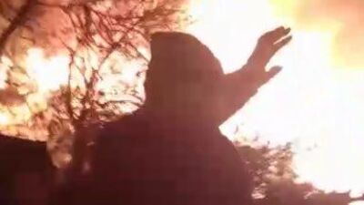 Çorum'da yangın! 2 ev ve 2 samanlık kül oldu