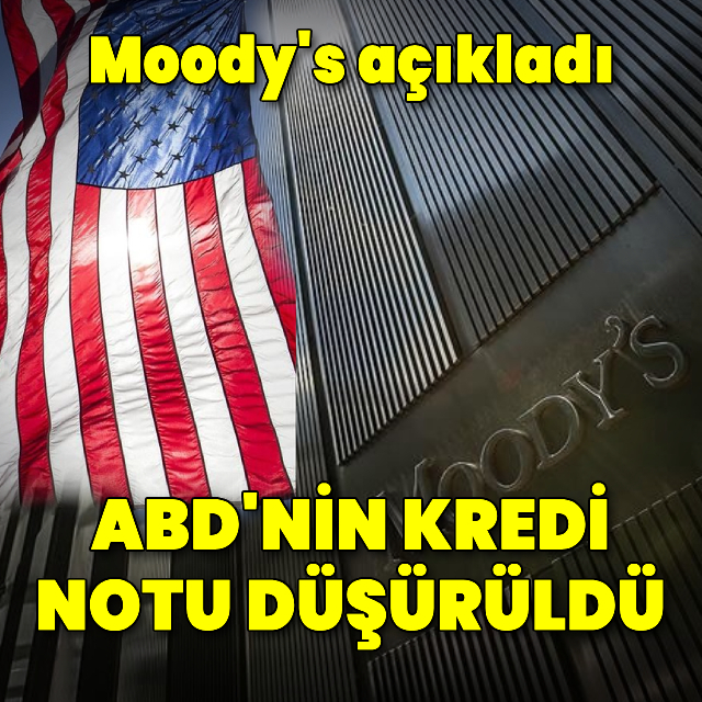 Moody's ABD'nin kredi notunu düşürdü