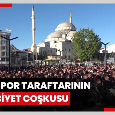 Vanspor taraftarının galibiyet coşkusu
