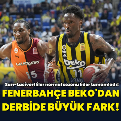 Basketbol derbisinde Fenerbahçe'den büyük fark!