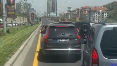 Düğün konvoyu ambulansa yol vermedi