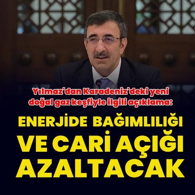 Yılmaz'dan doğalgaz keşfi açıklaması