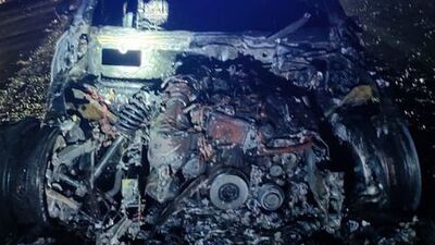 Seyir halindeki otomobil yandı