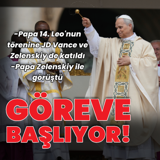 Papa 14. Leo için göreve başlama töreni