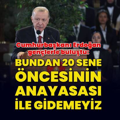 Cumhurbaşkanı Erdoğan, gençlerle buluştu