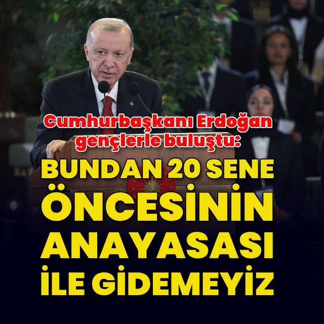 Cumhurbaşkanı Erdoğan, gençlerle buluştu