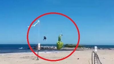 Kalkıştan kısa süre sonra denize düştü