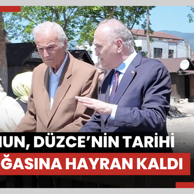 Yeşilçam’ın usta aktörü Ediz Hun, Düzce’nin tarihi ve doğasına hayran kaldı