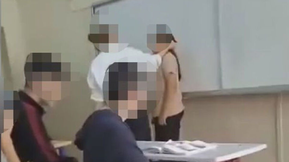 Öğretmenden öğrenciye şiddet!