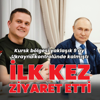 Putin Kursk bölgesini ilk kez ziyaret etti