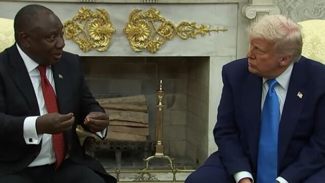 ABD Başkanı Trump Güney Afrika Cumhurbaşkanını ağırladı