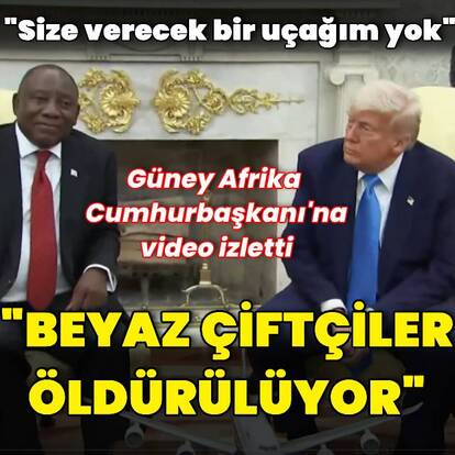 ABD Başkanı Trump Güney Afrika Cumhurbaşkanını ağırladı