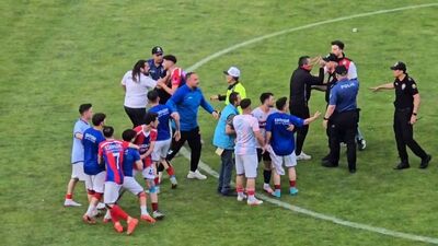 Amatör lig maçının ardından arbede