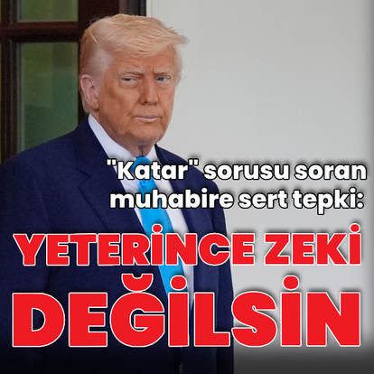 Trump'tan muhabire sert tepki