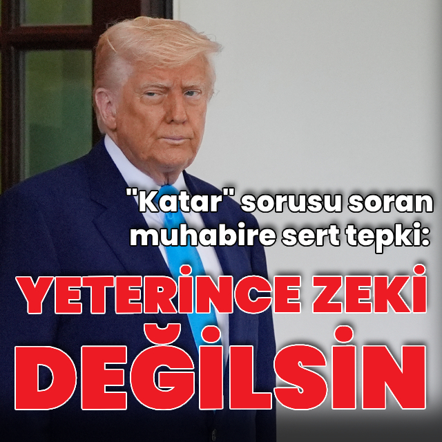 Trump'tan muhabire sert tepki