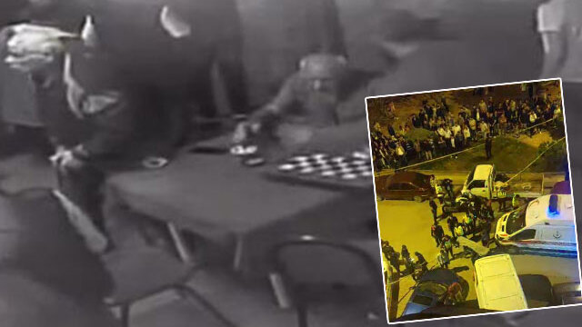 O anlar kamerada... Cinayete sırtını döndü çayını yudumladı!