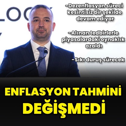 TCMB enflasyon tahminini değiştirmedi