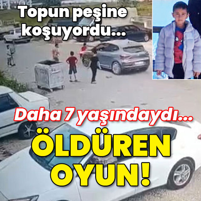 Topun peşine koşuyordu... 7 yaşındaydı... Öldüren oyun!