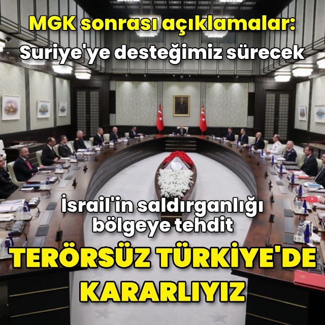 MGK toplantısı sona erdi