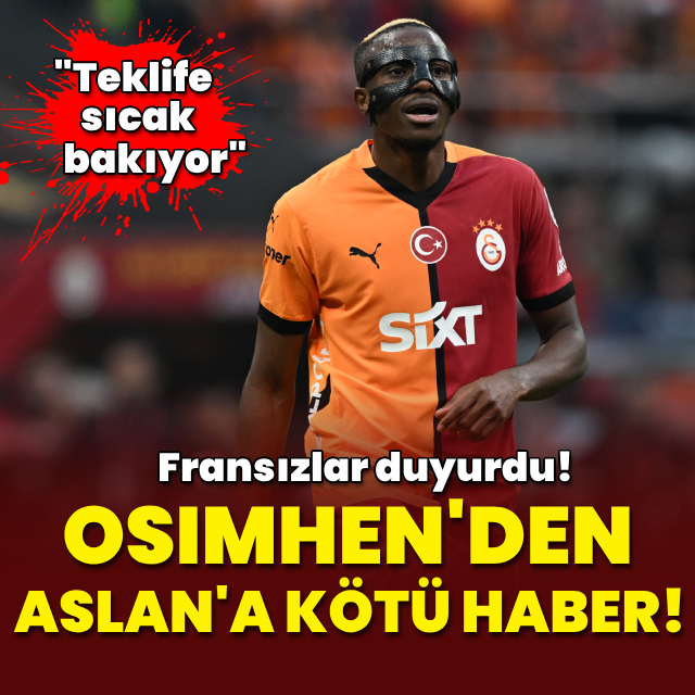 Galatasaray'a Osimhen'den kötü haber!