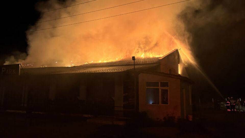 Kırıkkale'de lokantada yangın çıktı
