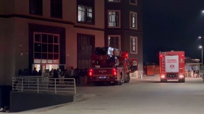 Tuzla'da kız öğrenci yurdunda yangın paniği