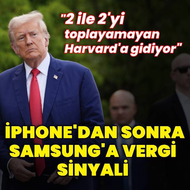 Trump'tan Samsung için vergi sinyali
