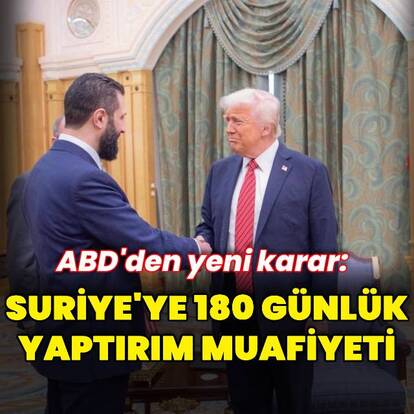 ABD Suriye'ye yaptırımları hafifletti