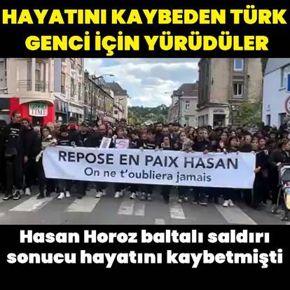 Fransa'da öldürülen Türk genci için yürüdüler