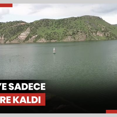 Kars'ta baraj kapakları kapatıldı, köy sulara gömüldü: Geriye sadece minare kaldı
