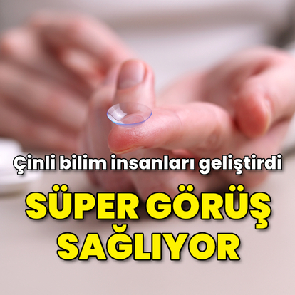 'Süper görüş' sağlayan kontakt lensler geliştirildi