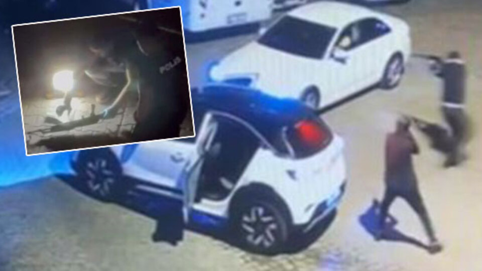 Olay anı kamerada... İstanbul'da kalaşnikoflu çatışma!