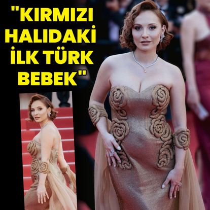 Hamile olduğunu Cannes'da açıkladı