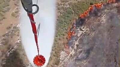 Foça'da orman yangını!