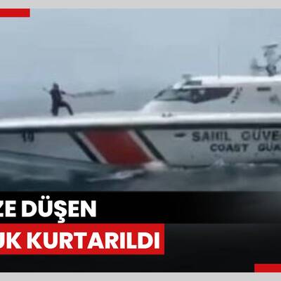 İstanbul Boğazı'nda vapurdan düşen 10 yaşındaki kız kurtarıldı; o anlar kamerada