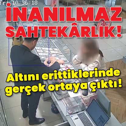 Altını erittiklerinde gerçek ortaya çıktı!