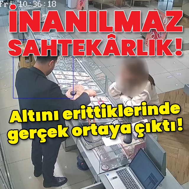 Altını erittiklerinde gerçek ortaya çıktı!