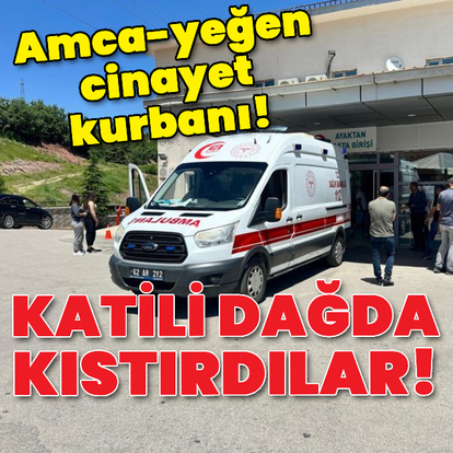 Amca-yeğen cinayet kurbanı!