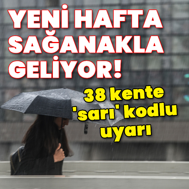 Yeni hafta sağanakla geliyor! AKOM'dan İstanbul uyarısı!