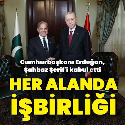 Pakistan Başbakanı Şahbaz Şerif İstanbul'da