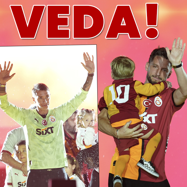 Muslera ve Mertens'ten taraftarlara veda!