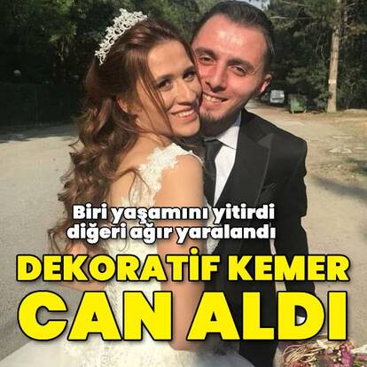 Dekoratif kemer can aldı
