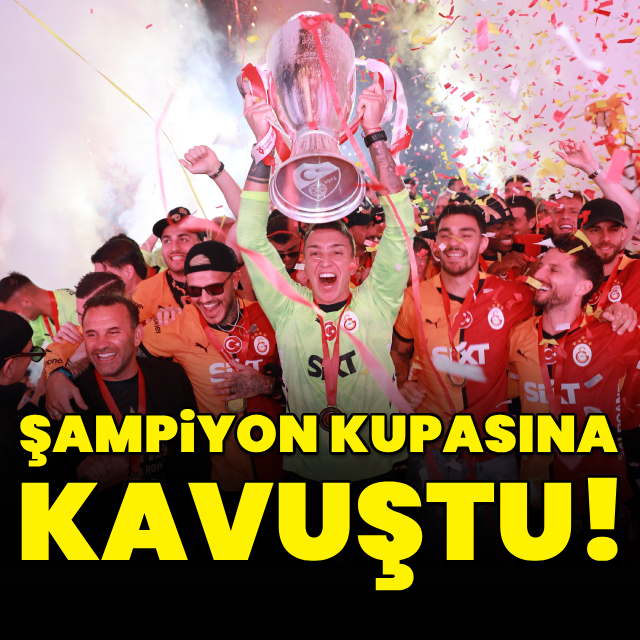 Şampiyon kupasına kavuştu!