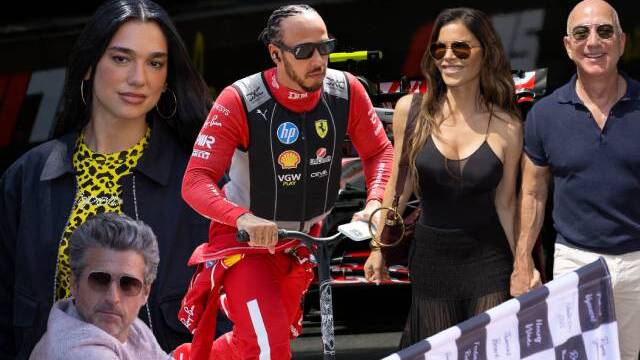 Formula 1 yarışında ünlüler geçidi