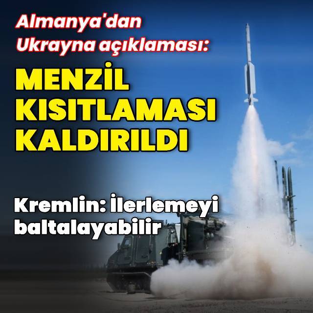 Almanya menzil kısıtlamasını kaldırdı