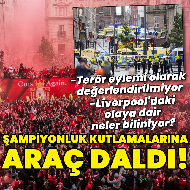 Liverpool'da araç kalabalığa daldı!