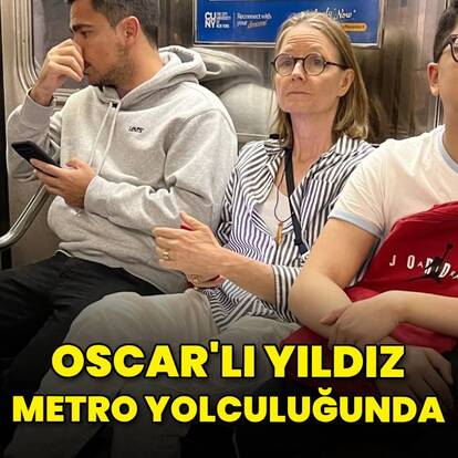 Metroda ünlü var!