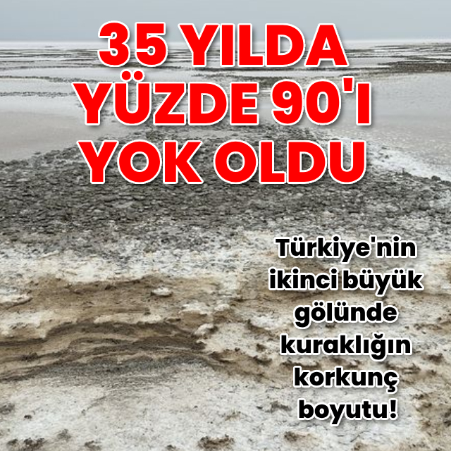 35 yılda Tuz Gölü'nün yüzde 90'ı yok oldu