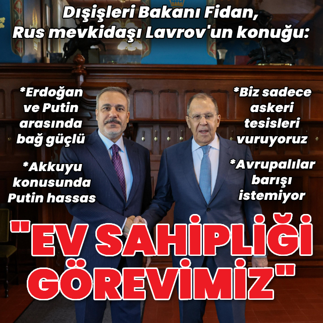 Bakan Fidan Moskova'da: Ev sahipliği bir görevdir