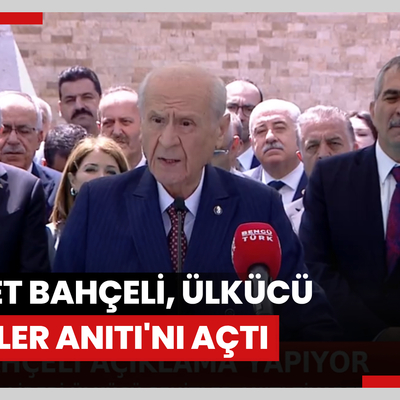 Devlet Bahçeli, Ülkücü Şehitler Anıtı'nı açtı: Her şeyin vakti vardır, o vakit yaklaşmaktadır